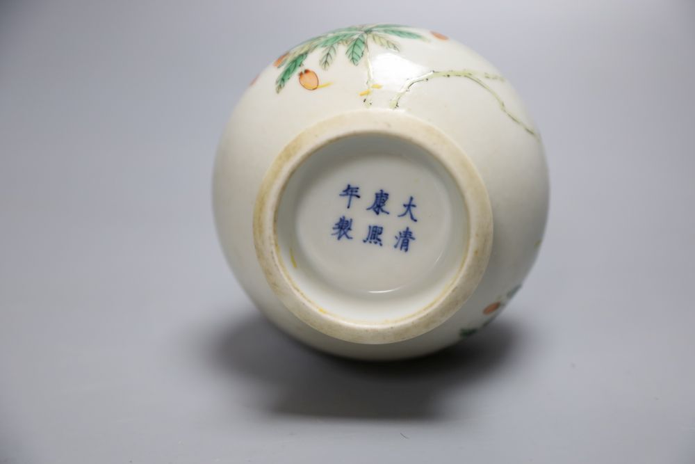 A Chinese famille rose vase